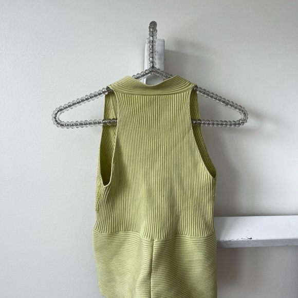 Cache Lime Green Ribbed Halter Tank - Picture 3 of 3